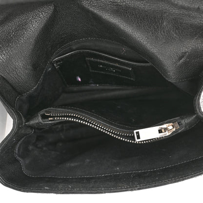 Saint Laurent Calfskin Matelasse Diamond Quilted Monogram Medium College Bag Black 5 of 19