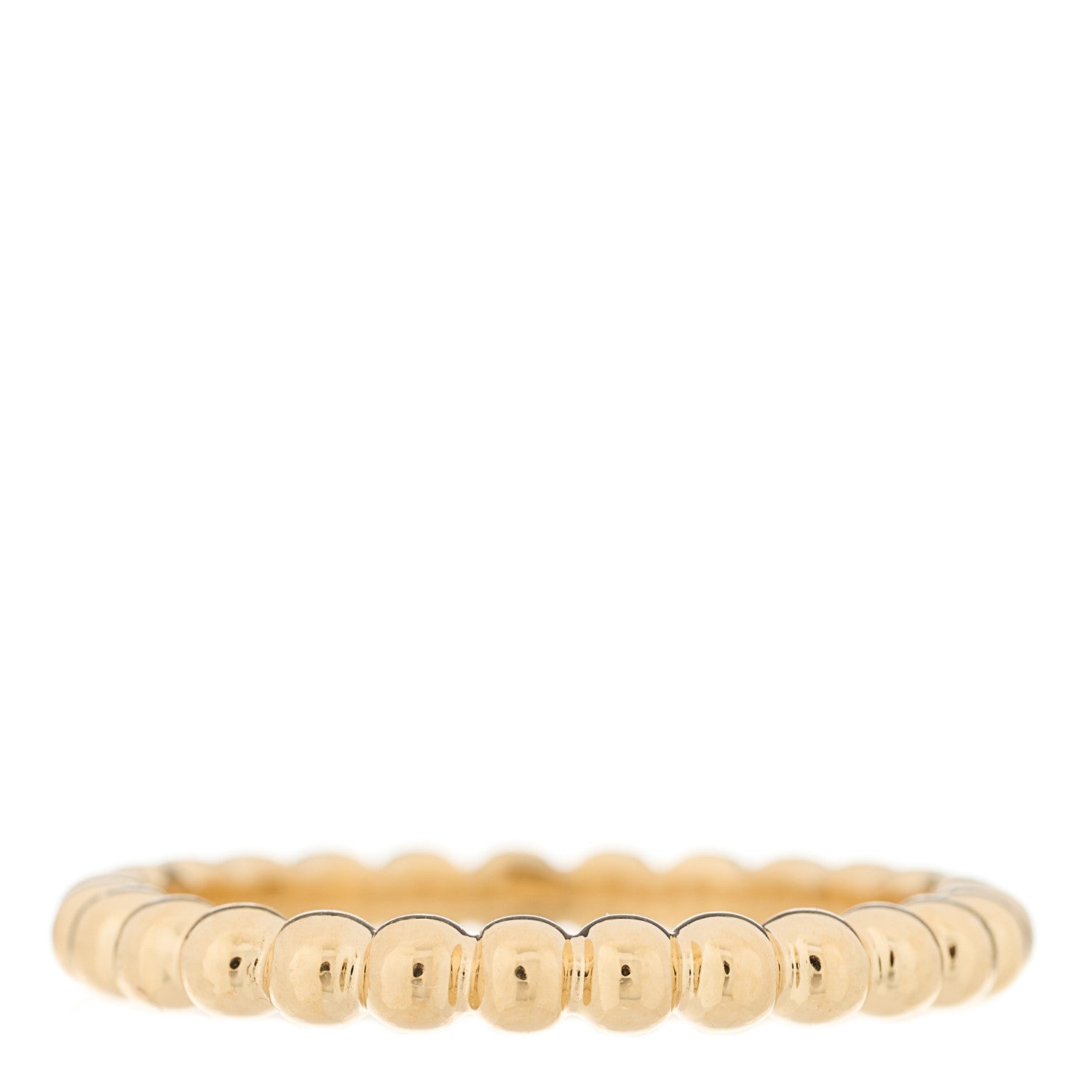 Van Cleef & Arpels 18K Yellow Gold Medium Perlee Ring 58 8.25 3 of 5