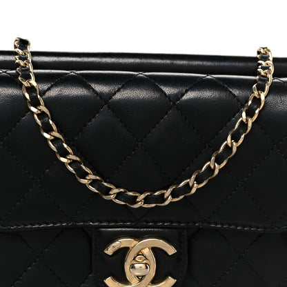 Chanel Lambskin Quilted Crossing Times Mini Flap Black 9 of 11