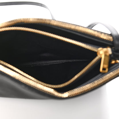Celine Lambskin Small Trio Crossbody Bag Black 7 of 8