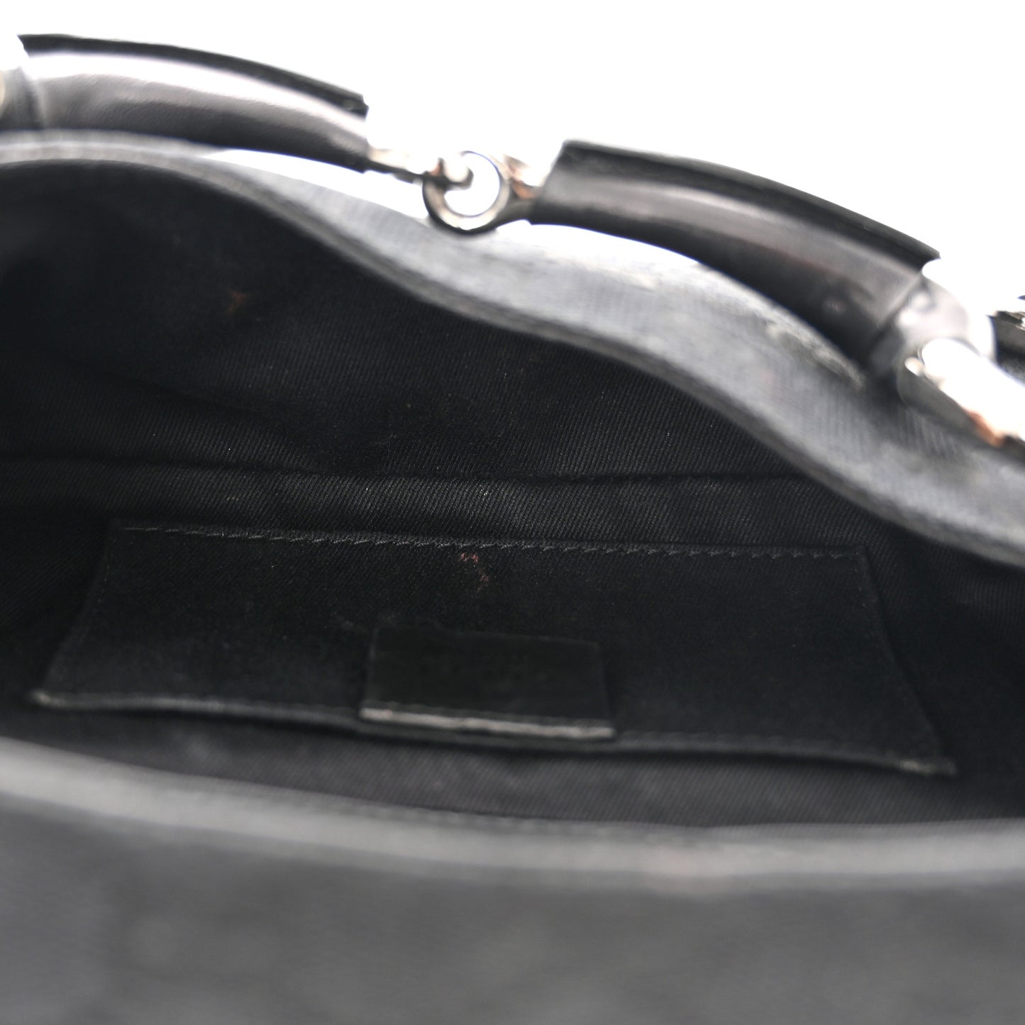Monogram Studded Horsebit Clutch Black