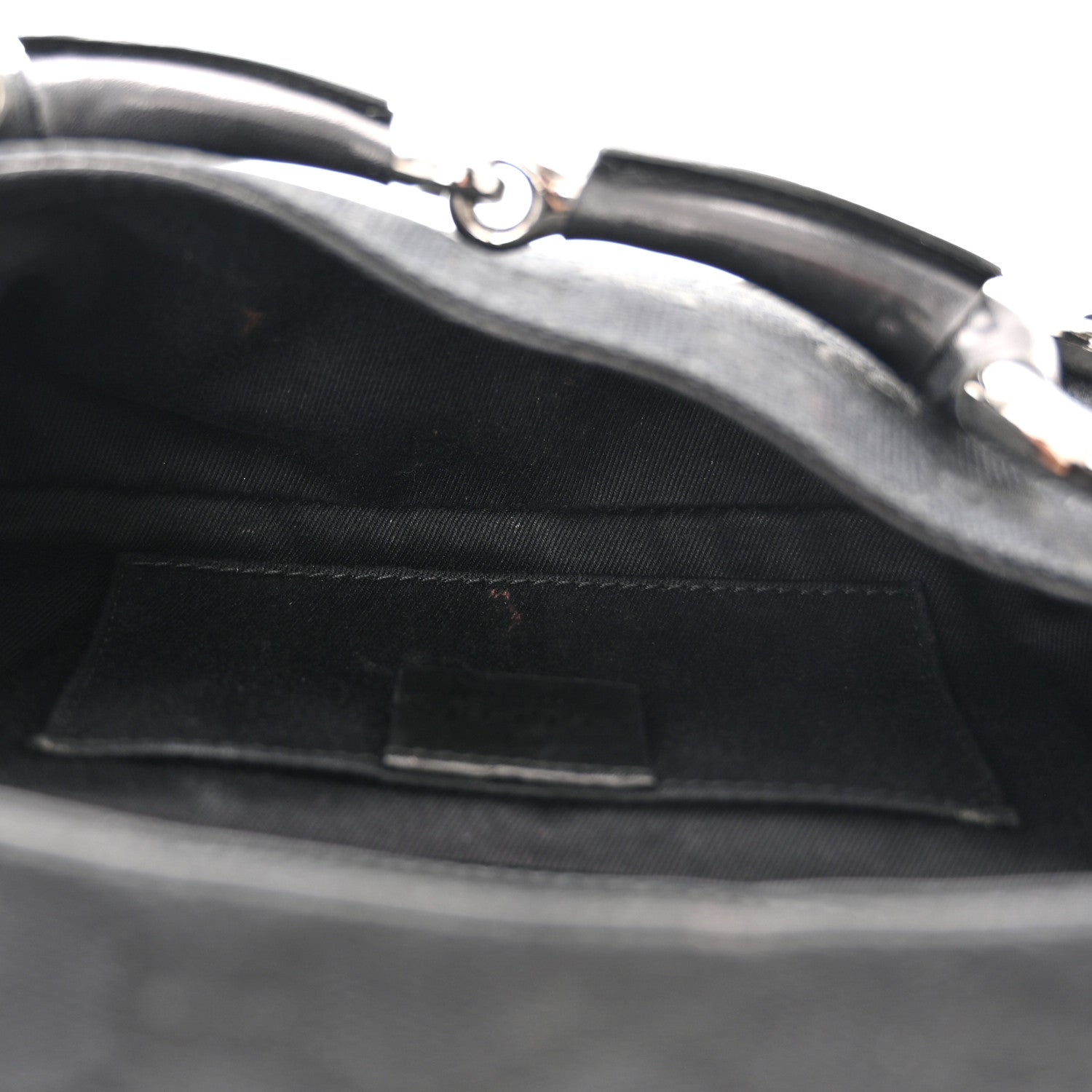 Gucci Monogram Studded Horsebit Clutch Black 5 of 13