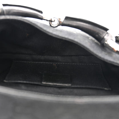 Gucci Monogram Studded Horsebit Clutch Black 5 of 13