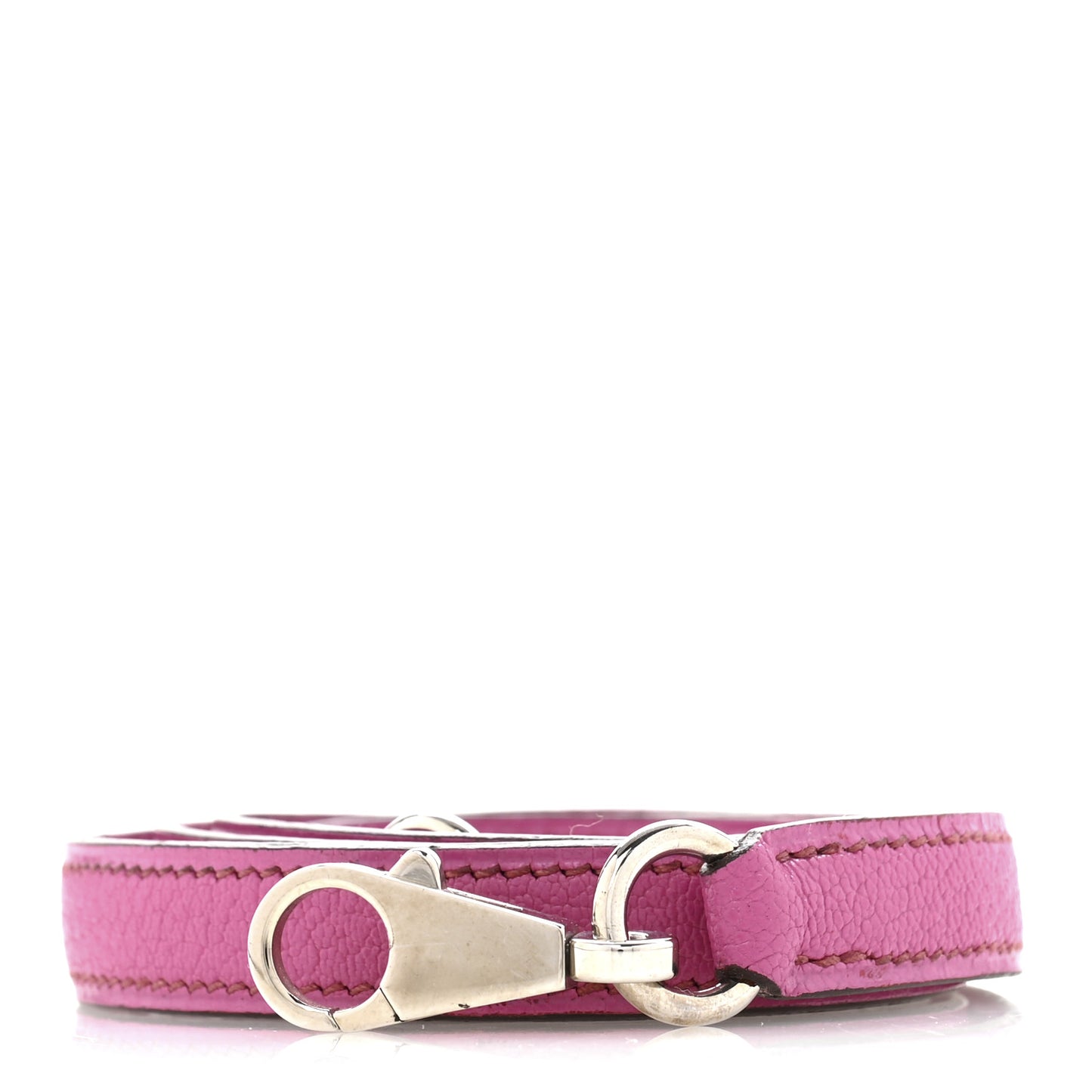 Chevre Mini Kelly Shoulder Strap Fuchsia
