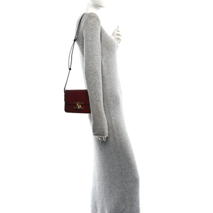 Celine Shiny Calfskin Teen Triomphe Light Burgundy 2 of 9