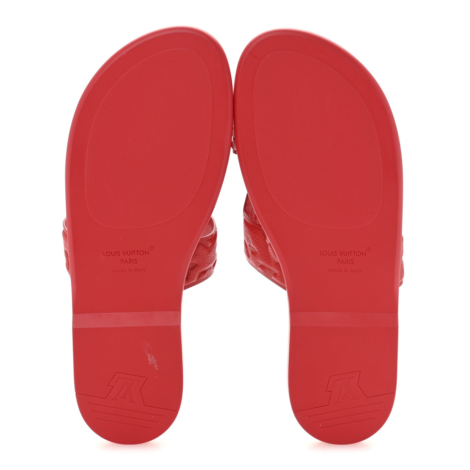 Louis Vuitton Empreinte Mens LV Oasis Mule Sandals 10 Red 1741973
