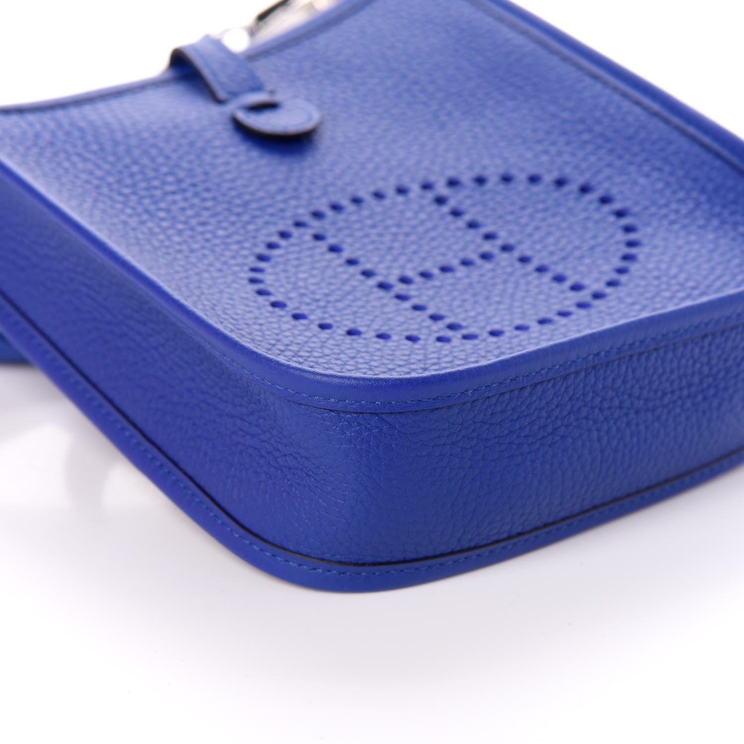 Hermes Taurillon Clemence Evelyne TPM Bleu Electrique 8 of 9