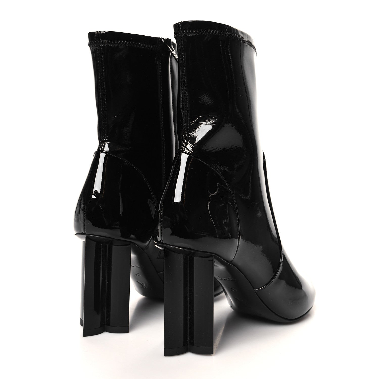 Louis Vuitton Patent Silhouette Ankle Boots 36 Black 4 of 7