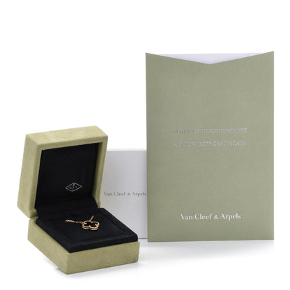 Van Cleef & Arpels 18K Yellow Gold Black Onyx Vintage Alhambra Pendant Necklace 6 of 6