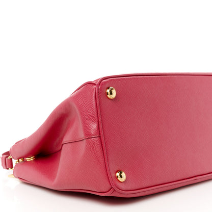 Prada Saffiano Small Galleria Double Zip Tote Poenia 11 of 16
