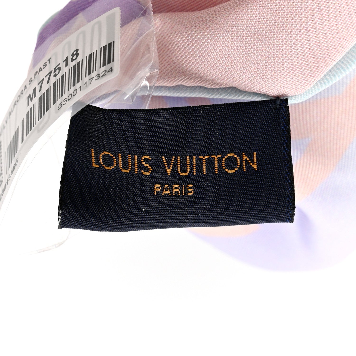 Louis Vuitton Silk Monogram Scrunchy Sunrise Pastel 3 of 4