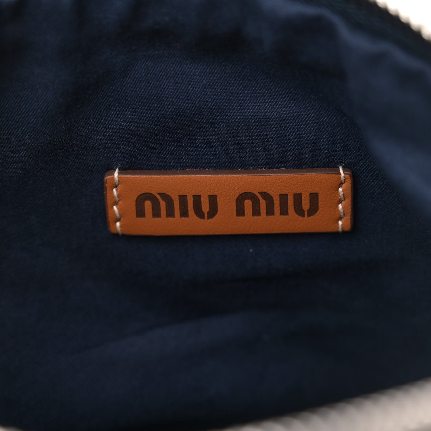 Miu Miu Fabric Crochet Mini Spirit Cire Bag Blue Red White 1525653