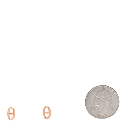 Hermes 18K Rose Gold TPM Farandole Stud Earrings 2 of 5