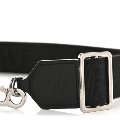 Loewe Calfskin Jacquard Webbing Anagram Strap Black 6 of 7