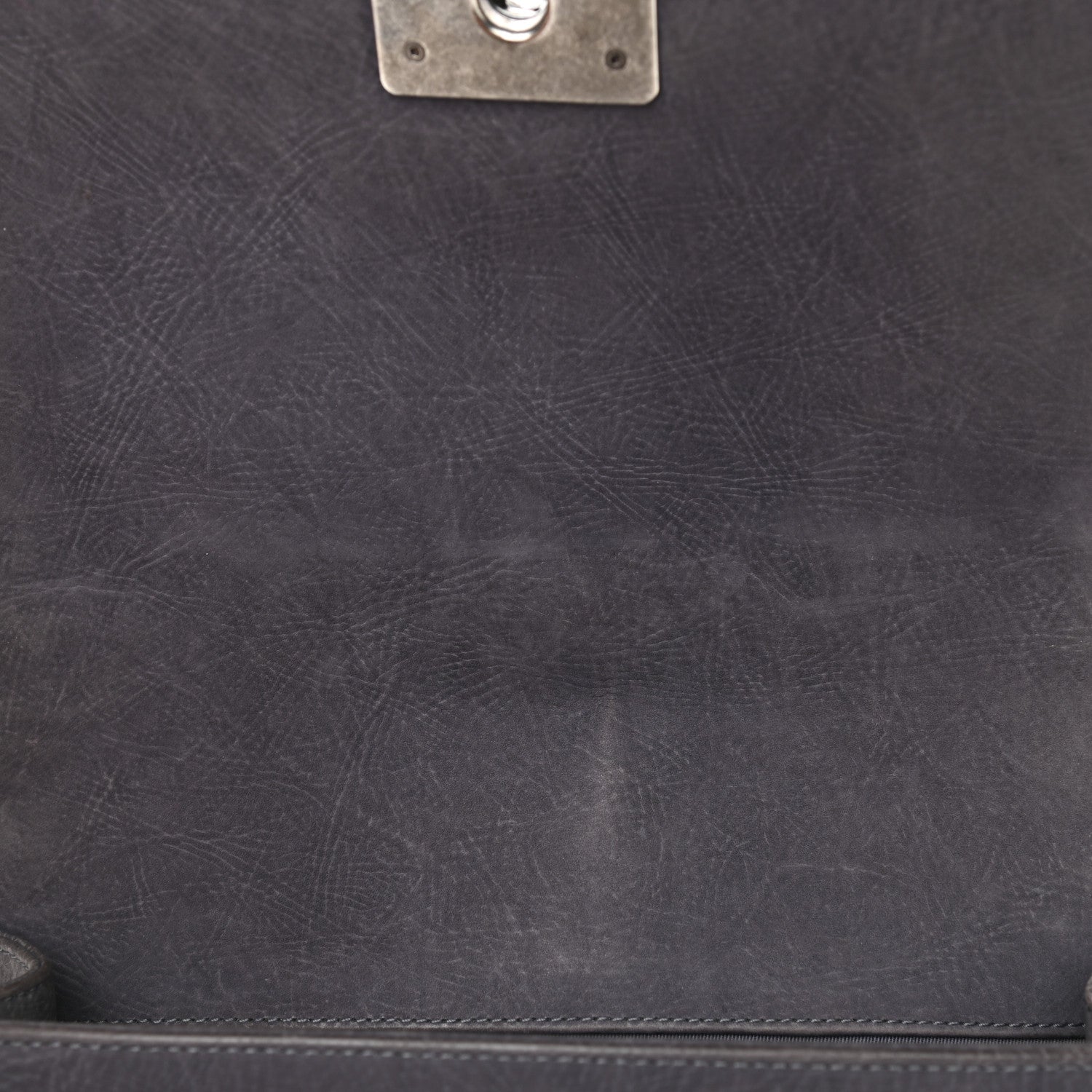 Chanel Nubuck Quilted Medium Boy Flap Grey 12 of 15