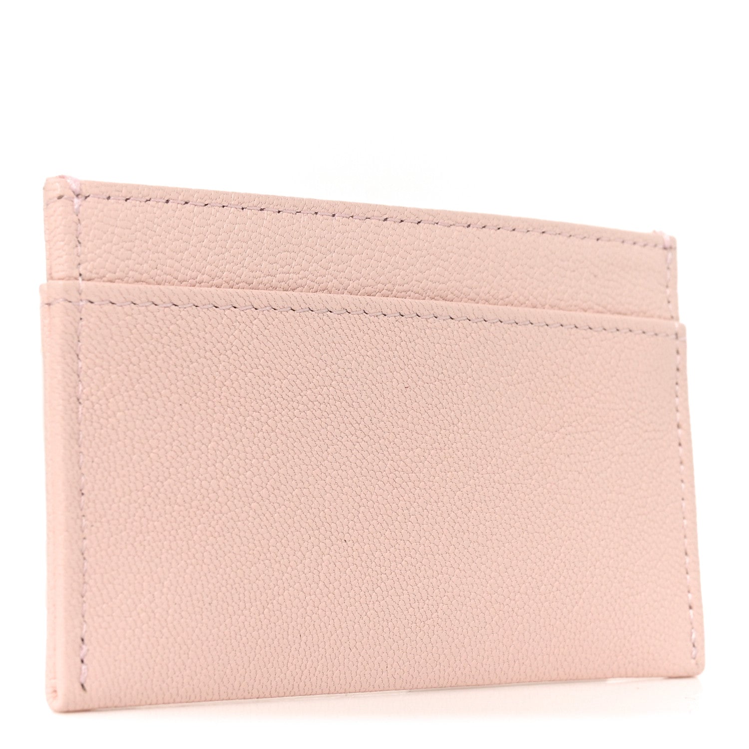 Chanel Grained Goatskin CC Apple Card Holder Light Pink 4 of 8