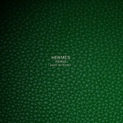 Hermes Taurillon Clemence Monochrome Picotin Lock 18 PM Bambou 6 of 12