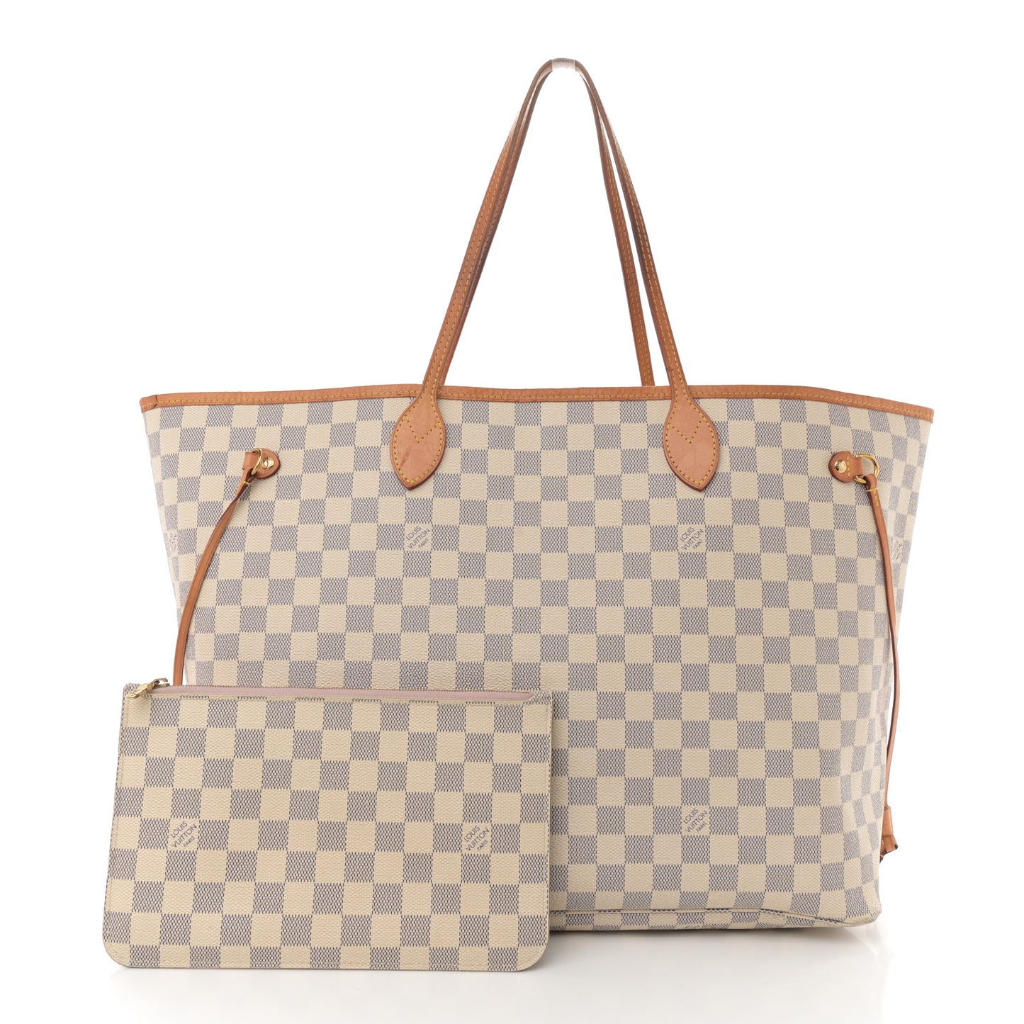 Damier Azur Neo Neverfull GM Rose Ballerine