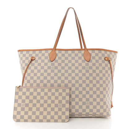 Louis Vuitton Damier Azur Neo Neverfull GM Rose Ballerine 3 of 15