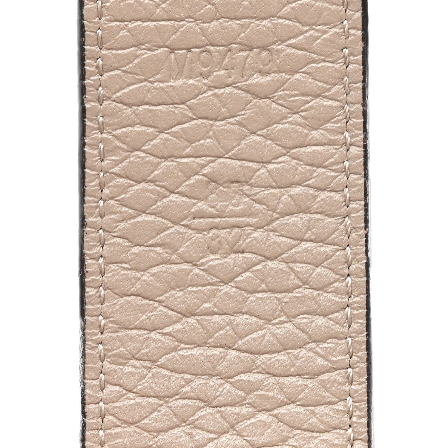 Louis Vuitton Taurillon Calfskin 30mm LV Initiales Belt 80 32 Galet Corail 4 of 11