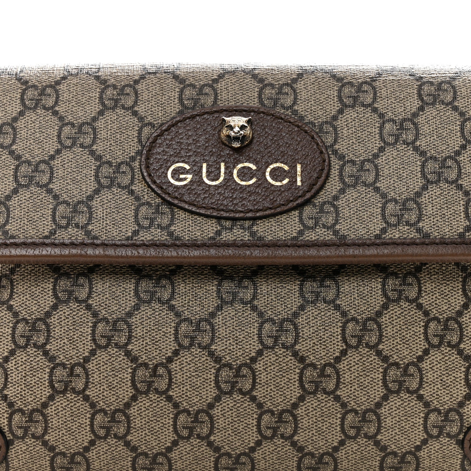 Gucci GG Supreme Monogram Neo Vintage Web Belt Bag Brown 8 of 13