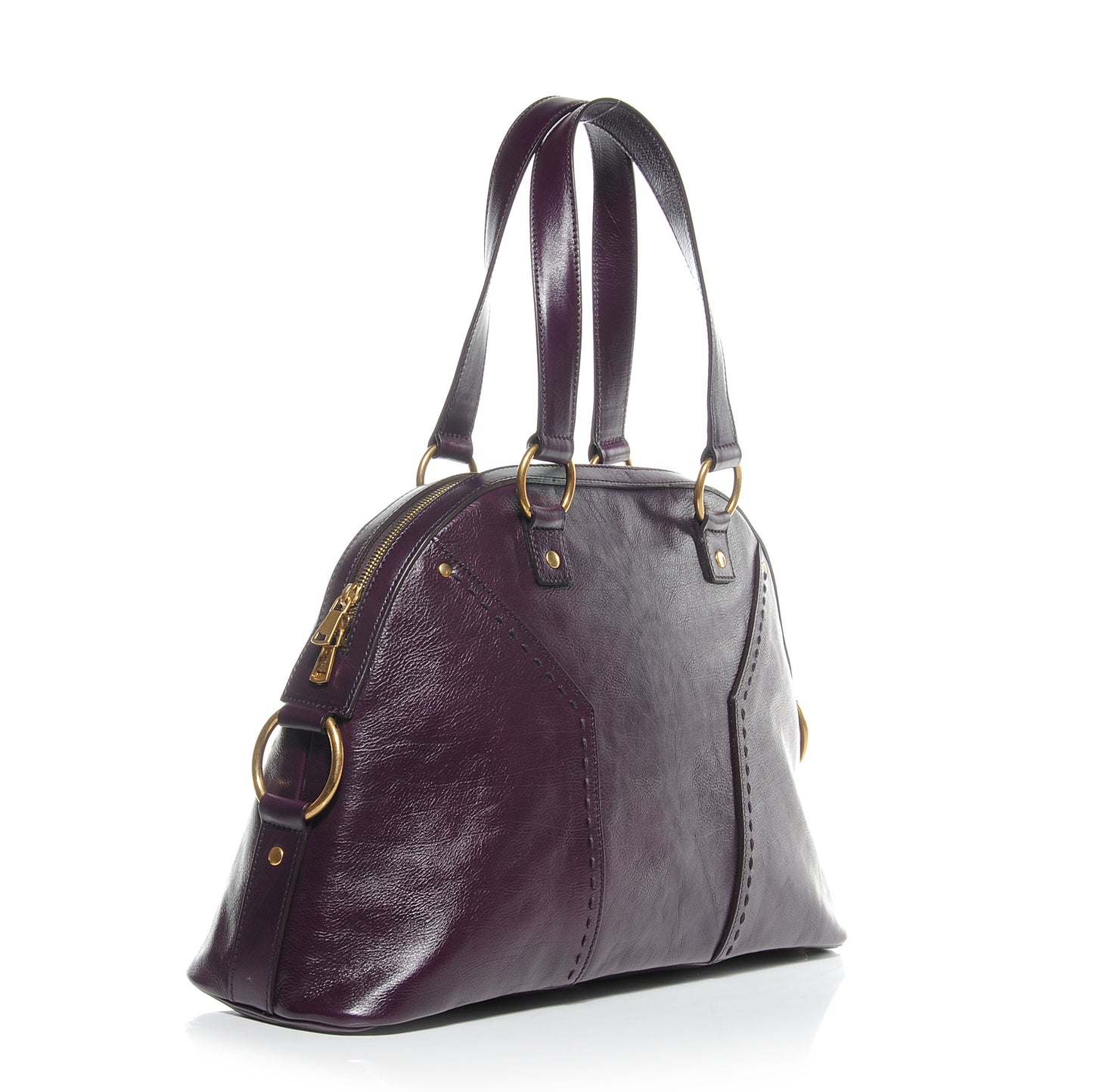 Leather Large Muse Purple