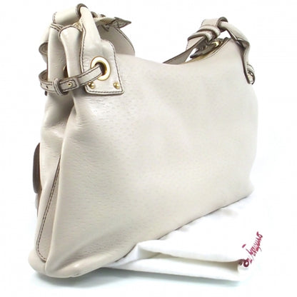 FASHIONPHILE SALVATOREFERRAGAMOWhiteLeathershoulderbag 3 of 9