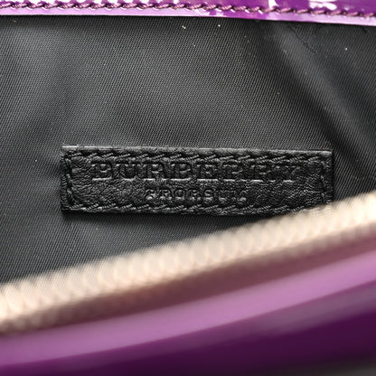 Burberry Patent Bridle Calfskin Parmoor Clutch Bag Purple 6 of 11