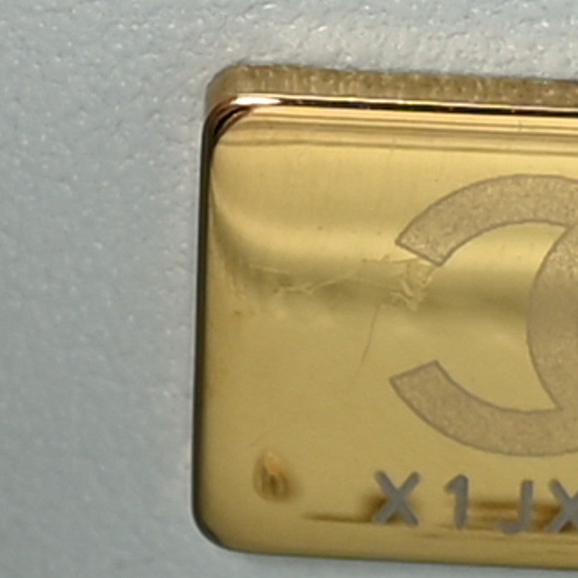 Lambskin Quilted Mini Rectangular Flap Grey