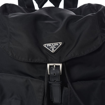 Prada Nylon Vela Medium Backpack Black 9 of 16