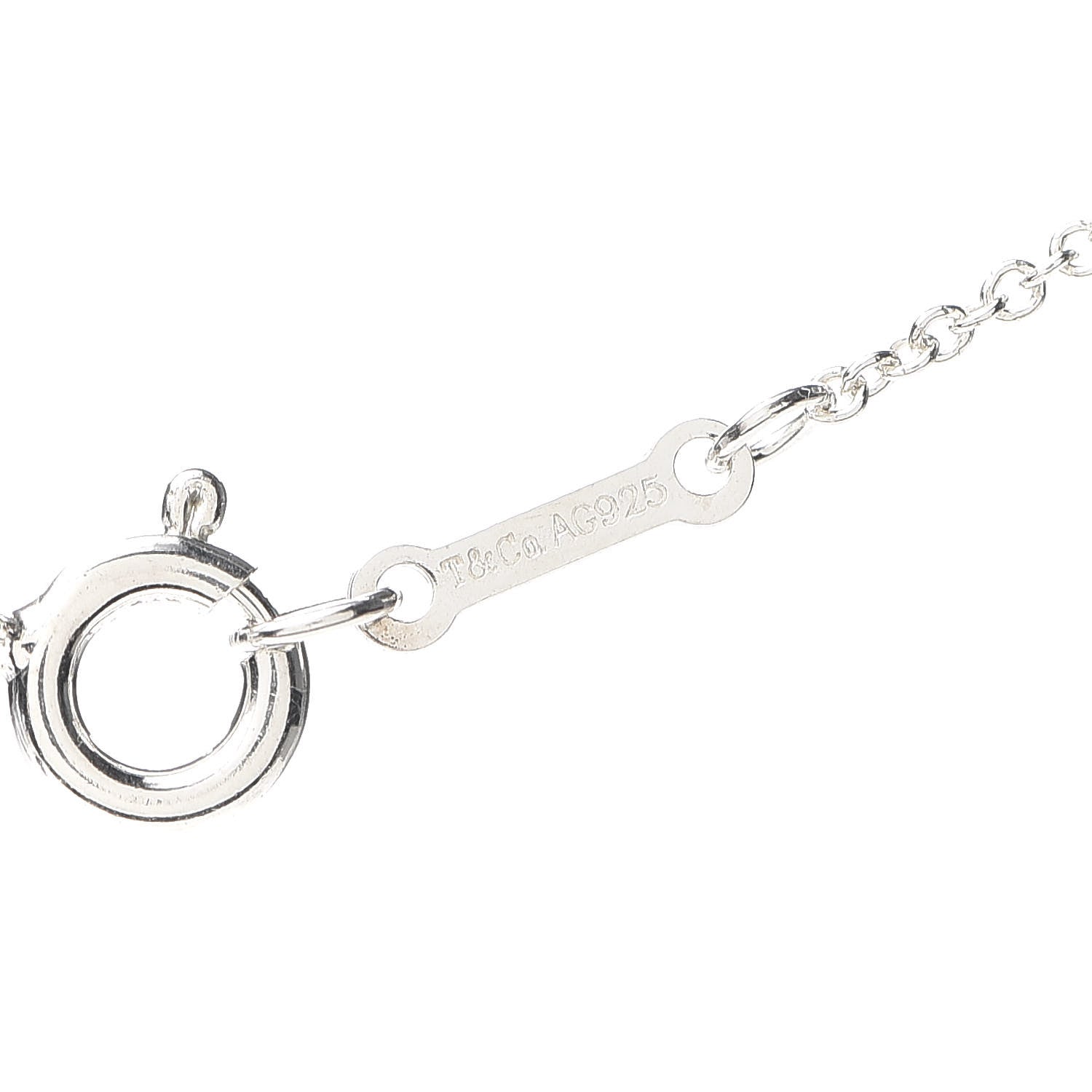 Tiffany Sterling Silver Paloma Picasso Graffiti Love Pendant Necklace 5 of 5