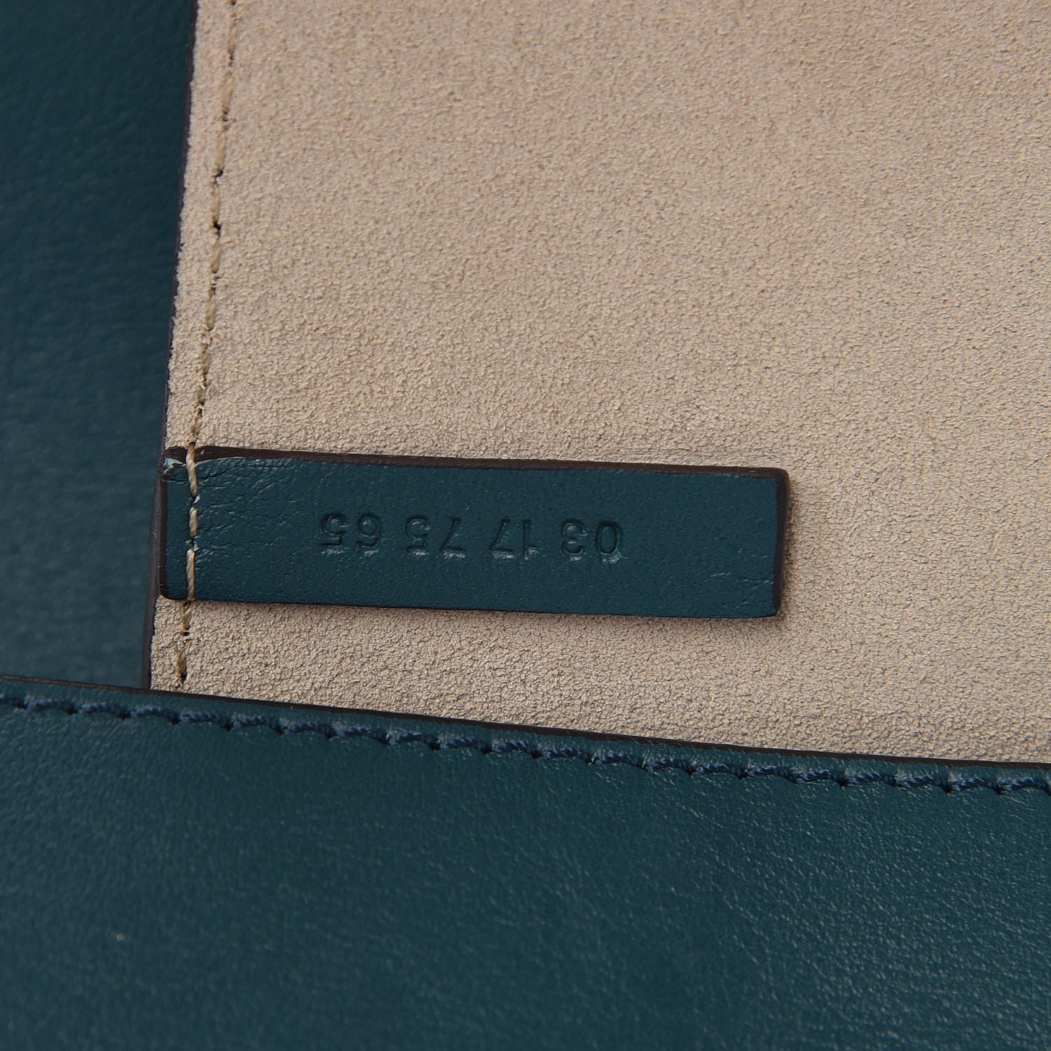 Chloe Suede Calfskin Mini Faye Shoulder Bag Teal 7 of 7