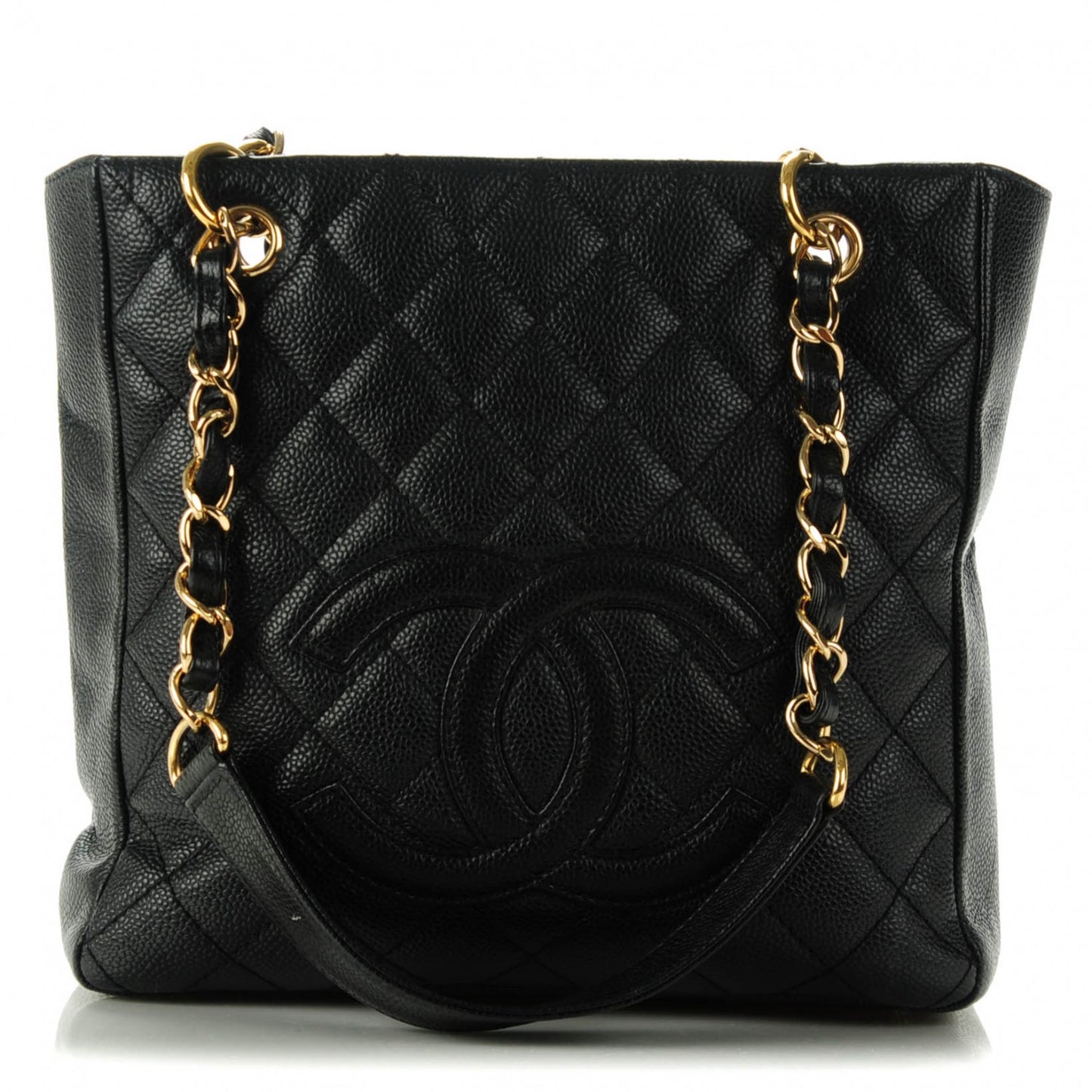 Caviar Petit Shopping Tote PST Black