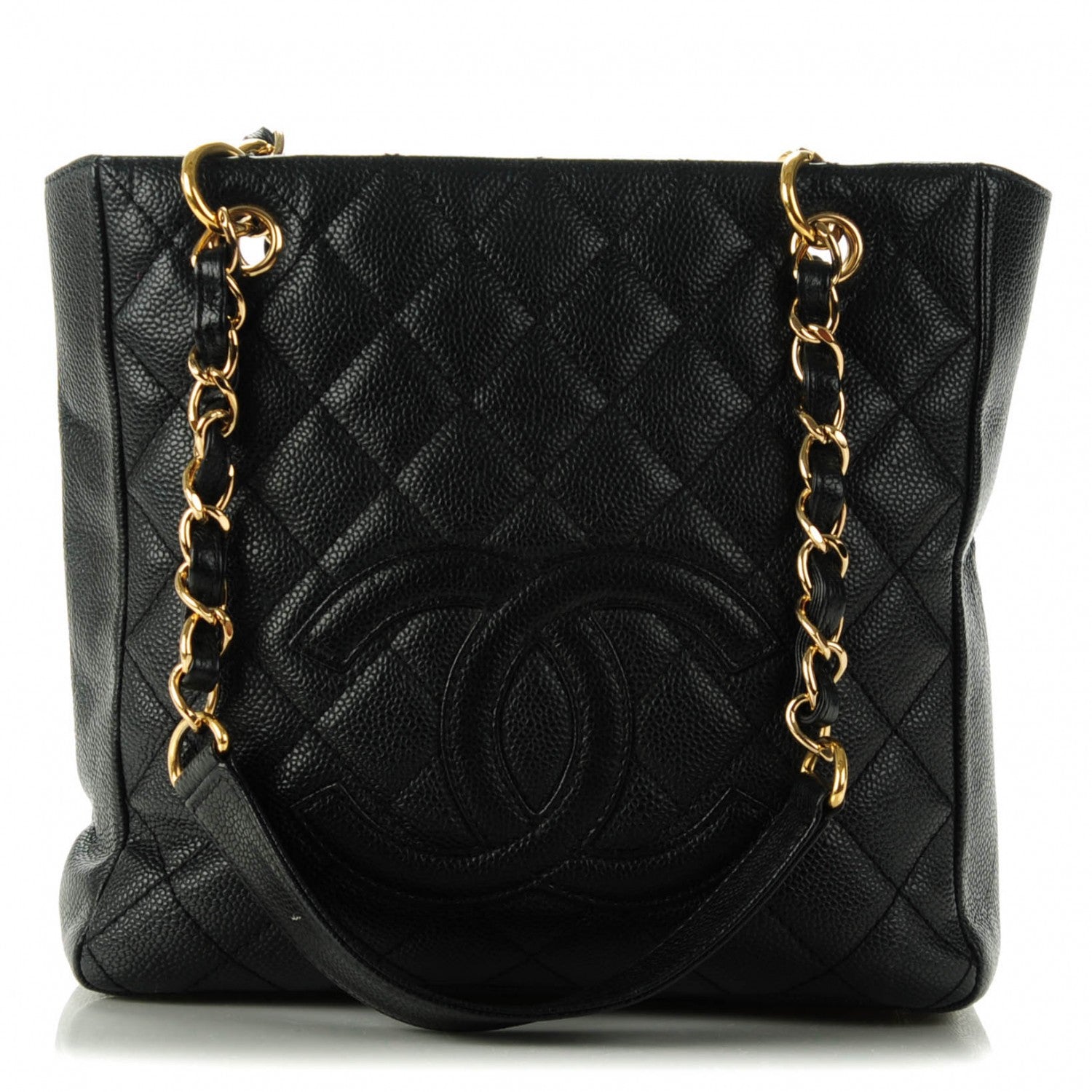 Chanel Caviar Petit Shopping Tote PST Black 11 of 20
