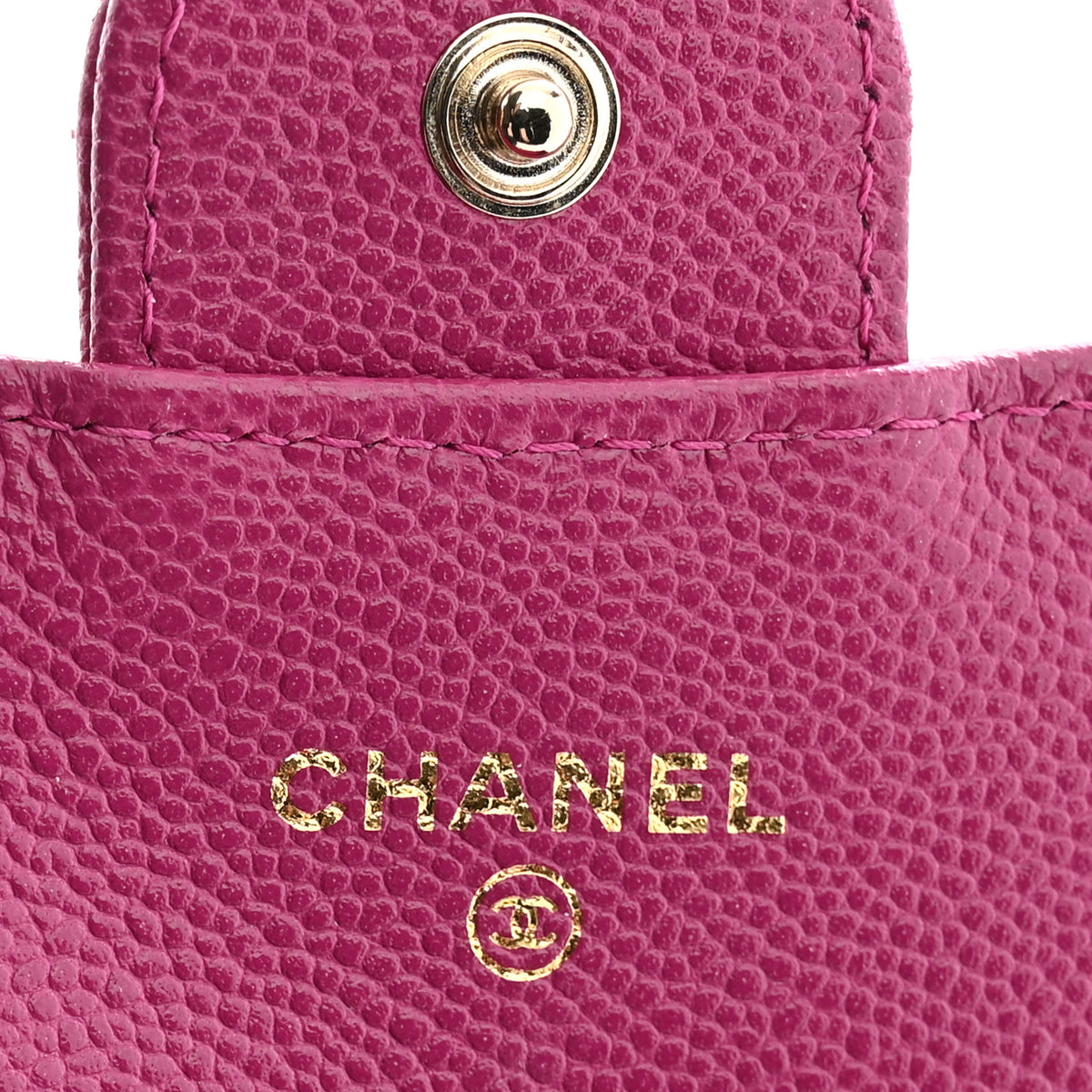 Chanel Caviar Quilted Flap Card Holder Wallet Purple 6 of 7