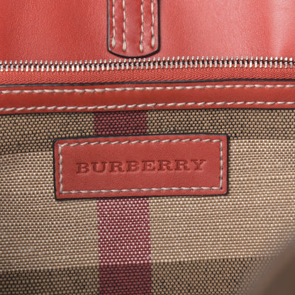 Burberry Canvas Mega Check Medium Maidstone Cadmium Red 6 of 11