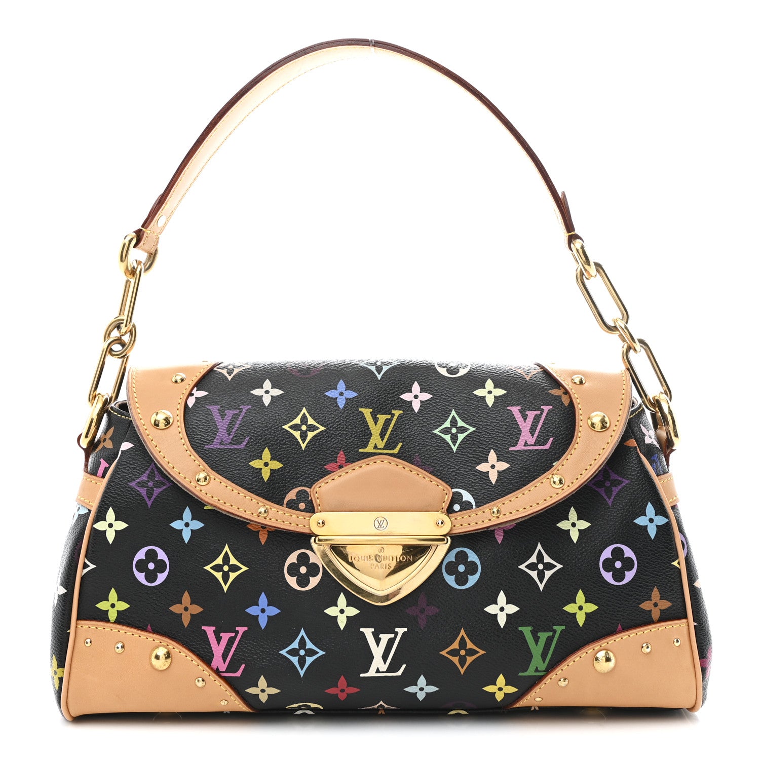 Louis Vuitton Monogram Multicolor Beverly MM Black 1 of 9