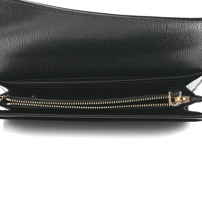 Prada Vitello Move Triangle Logo Continental Flap Travel Wallet Black 6 of 13