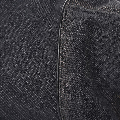 Gucci Denim Monogram Hobo Black 16 of 25