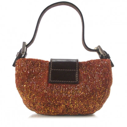 Fendi Sequin Mini Baguette Beaded Evening Bag 2 of 9