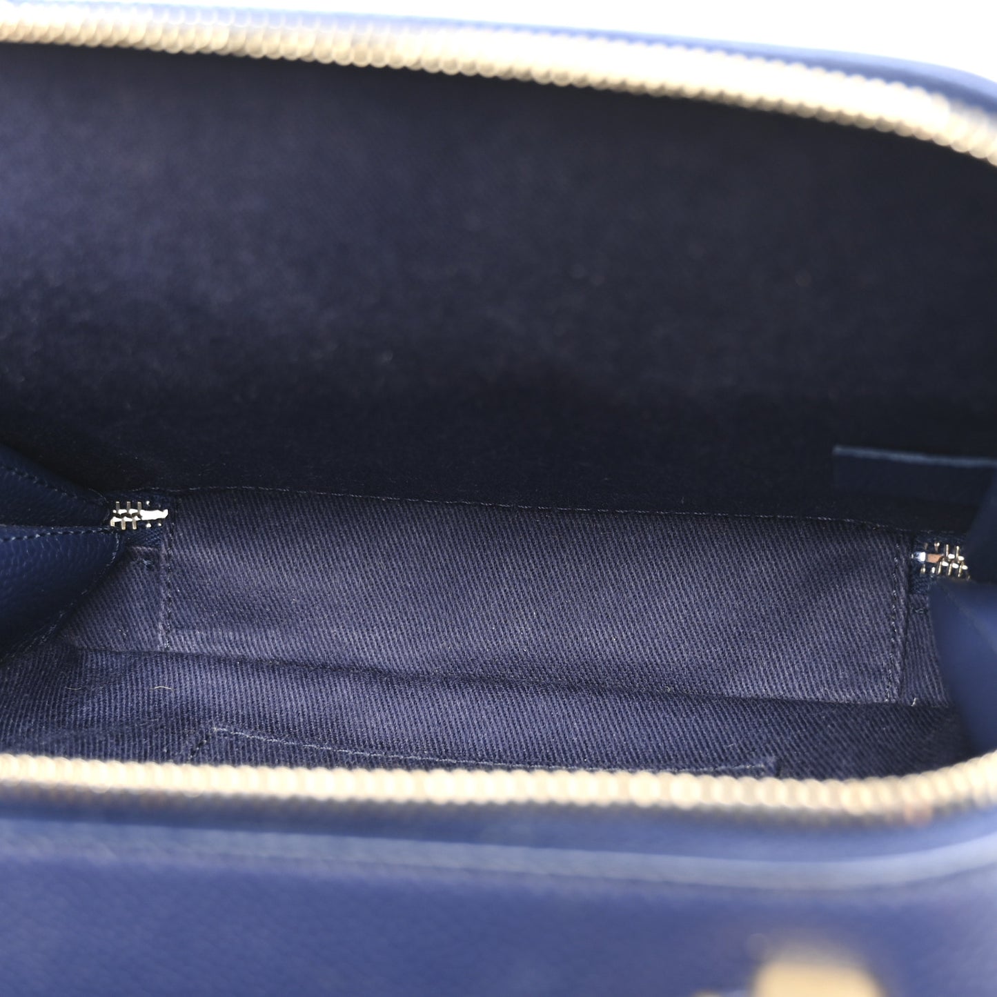 Caviar Quilted Small Camera Bag Blue
