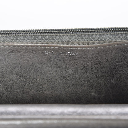 Chanel Metallic Calfskin Quilted Boy Wallet On Chain WOC Silver 8 of 16