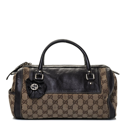 Gucci Monogram Trophy Satchel Ebony 1 of 5