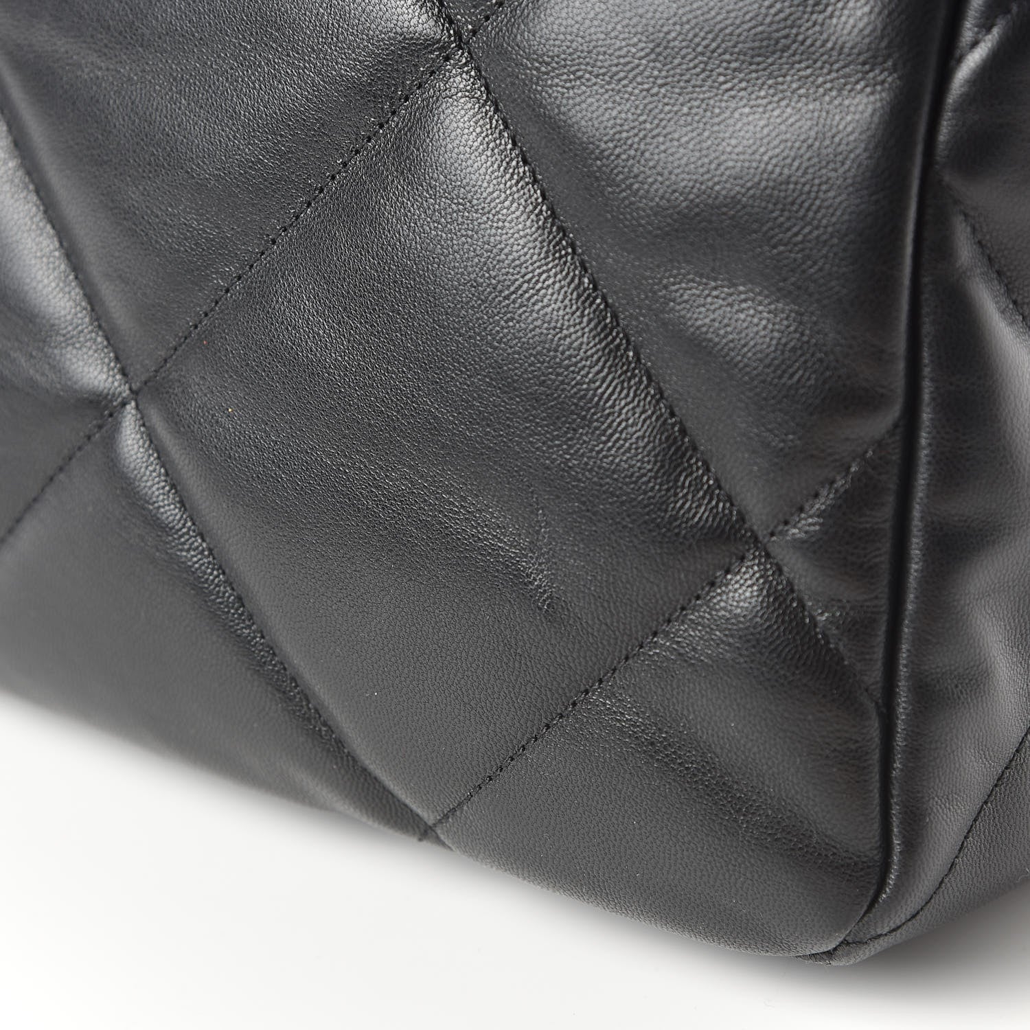 Chanel Goatskin Quilted Maxi 19 Flap Black 11 of 12