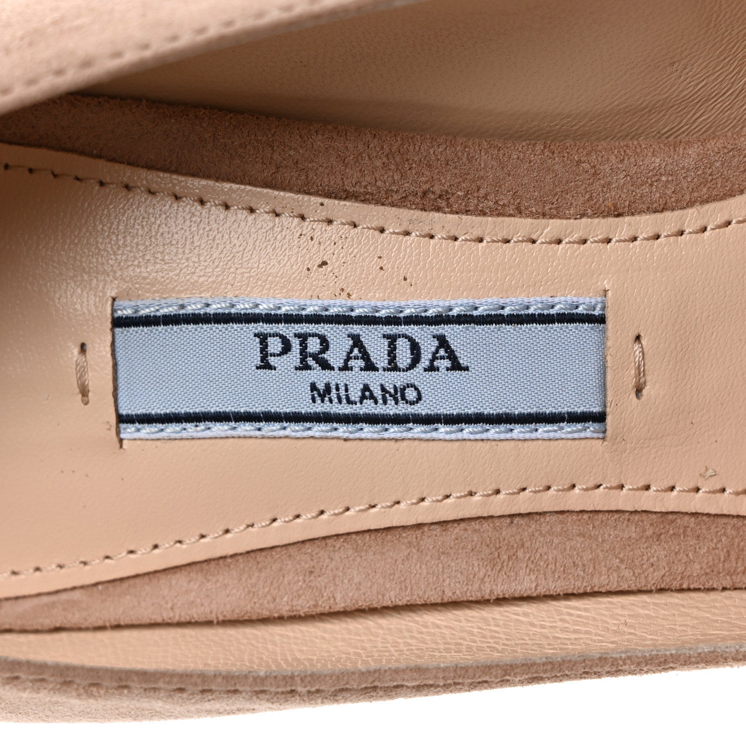Prada Camoscio 65mm Pumps 36 Biege 7 of 9