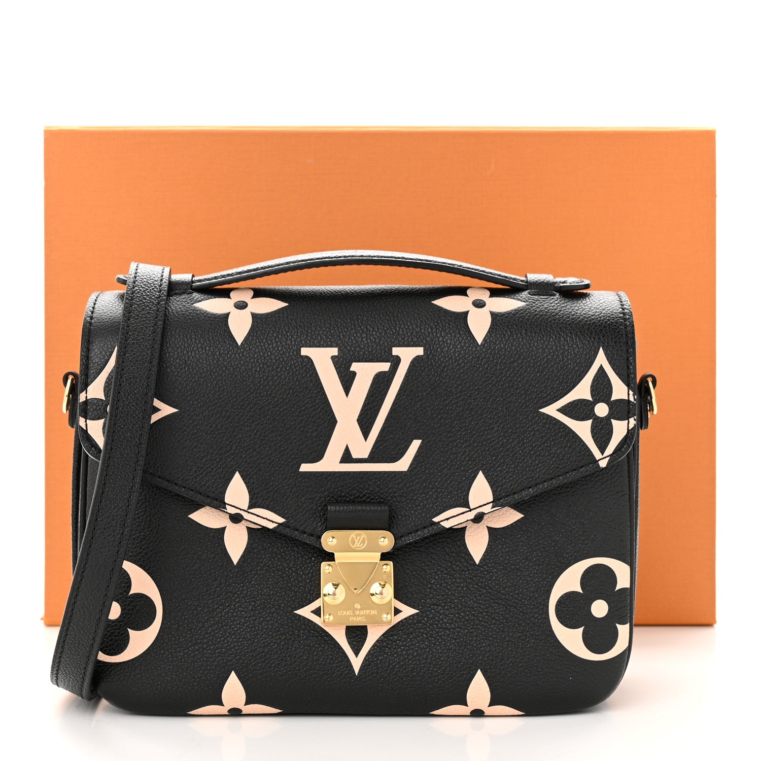 Louis Vuitton Empreinte Monogram Giant Pochette Metis Black Beige 12 of 12