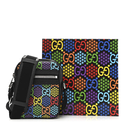 Gucci GG Supreme Monogram Psychedelic Messenger Bag Black 11 of 11