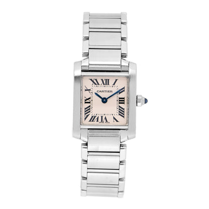 Cartier Stainless Steel 20mm Tank Francaise Quartz Watch 1 of 4