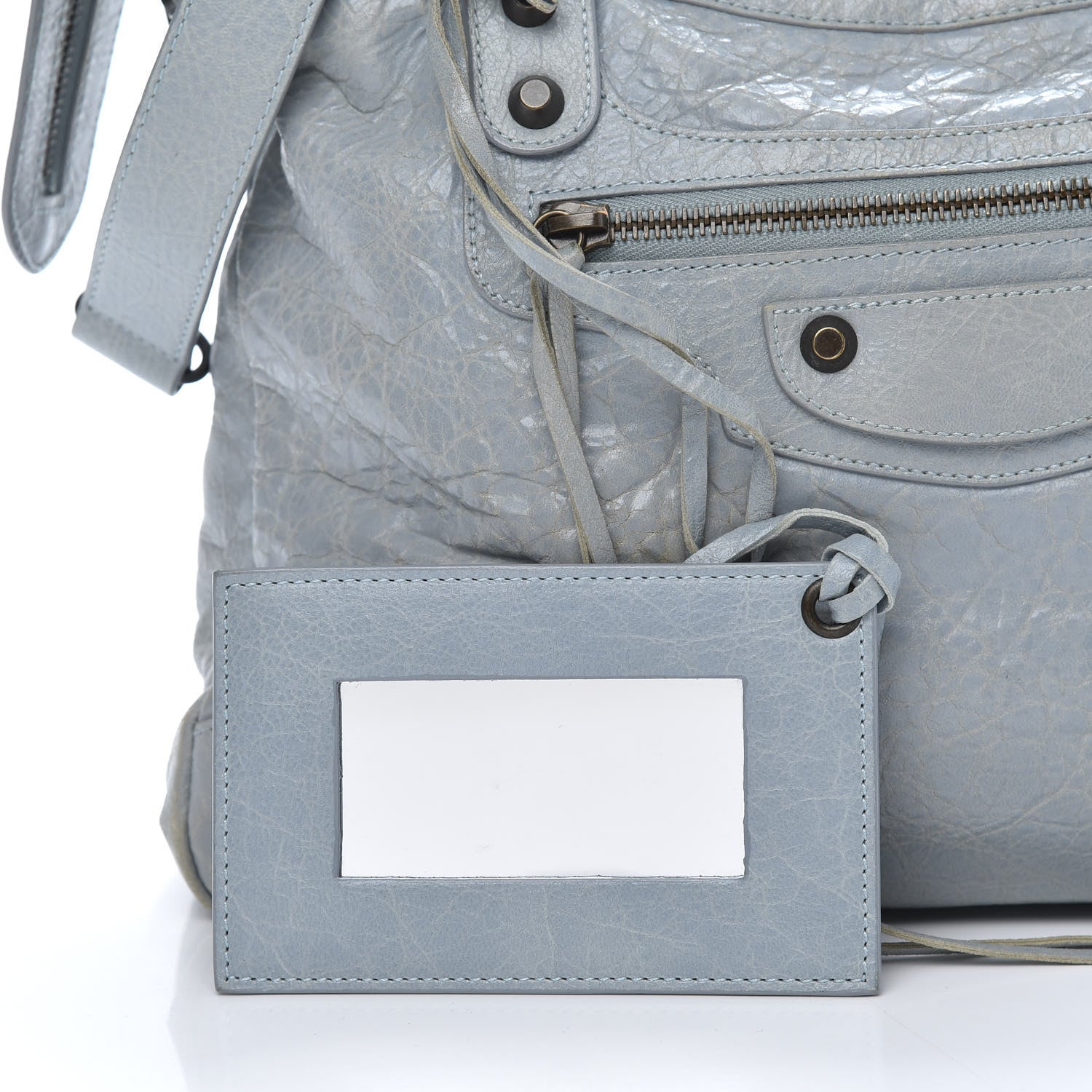 Balenciaga Agneau Classic Hardware Town Bleu Acier Ciel 11 of 14