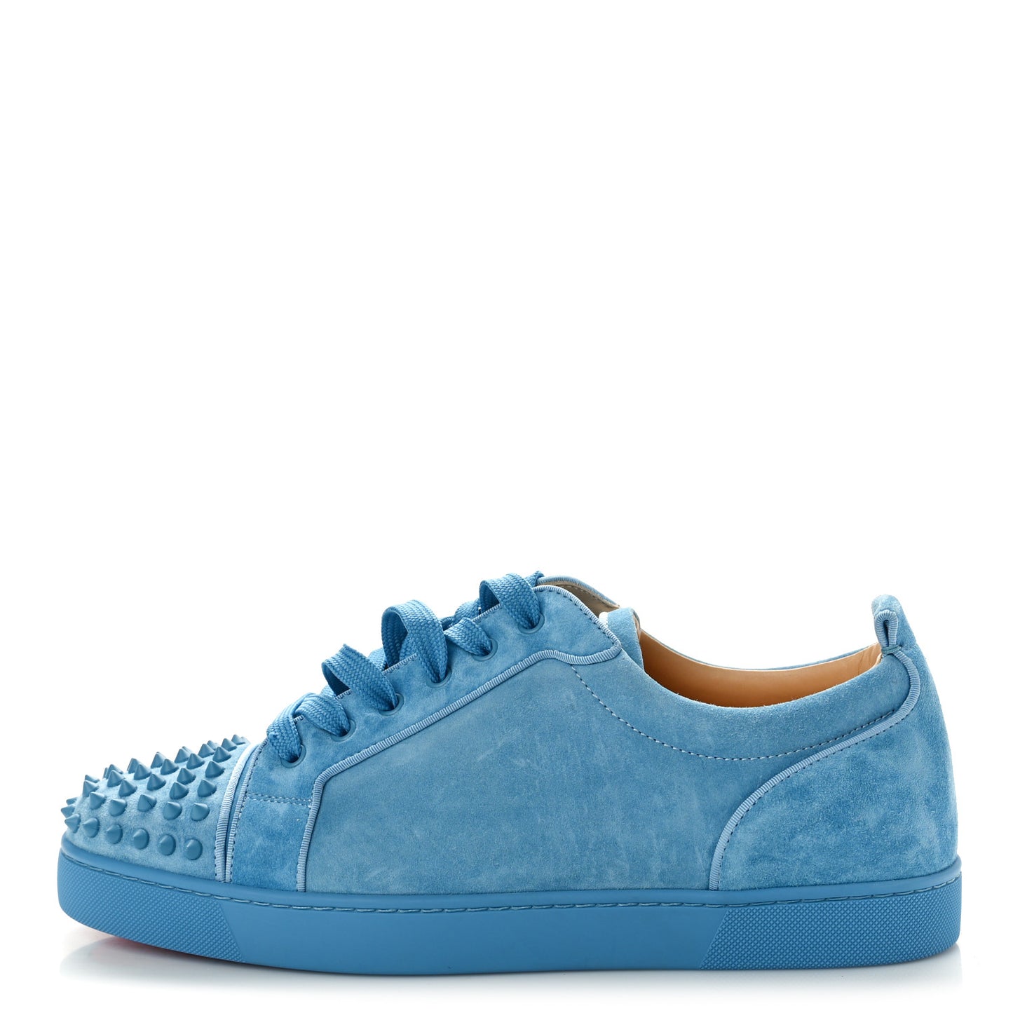 Veau Velours Mens Louis Junior Spikes Flat Sneakers 44.5 Blue